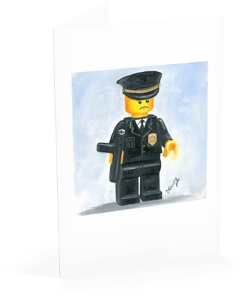 Policeman Card - Police Officer (480x480), Png Download