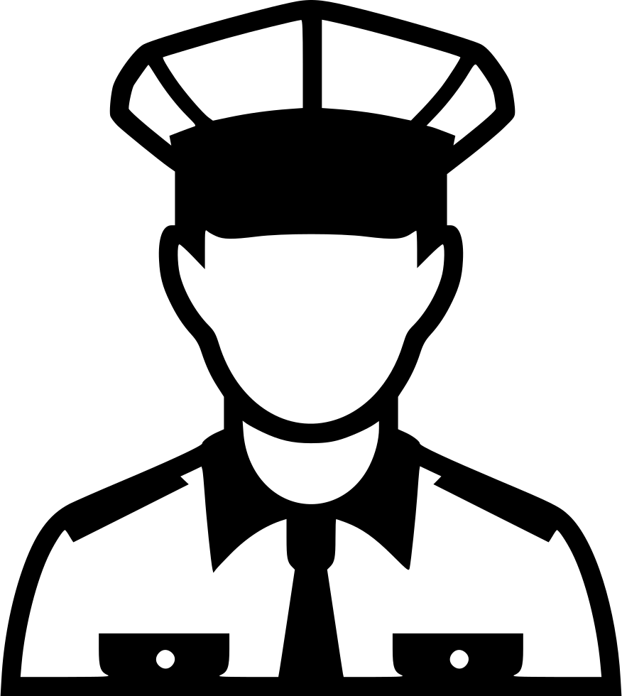 Png File - Policia Blanco Y Negro (876x980), Png Download