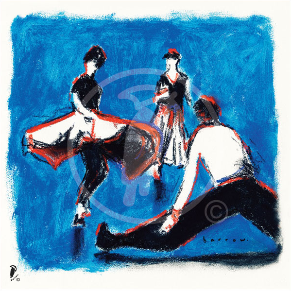 Blue Dancer - Painting (800x800), Png Download