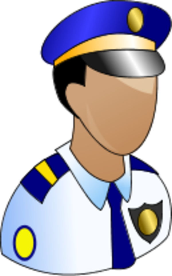 Vector Clip Art - Police Man (600x963), Png Download