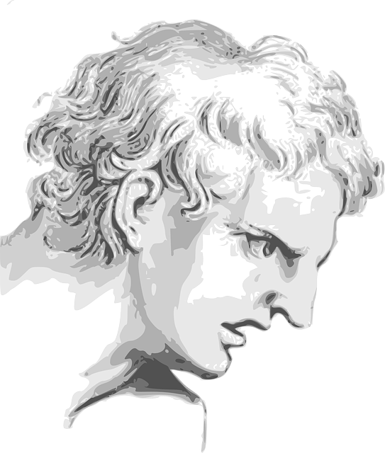 Man, Expression, Historic, Male, Ancient, Bust - Facial Expression (543x640), Png Download