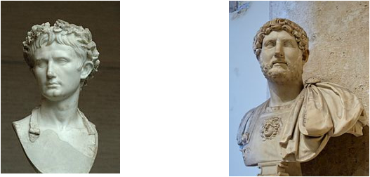 The Two Roman Emperors Who Oversaw The Construction - Hadrian And The Syria Palestine (527x252), Png Download
