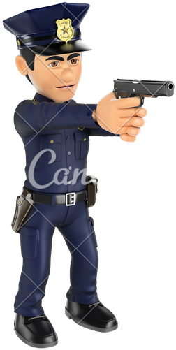 Image Of Policeman - Illustration (353x550), Png Download