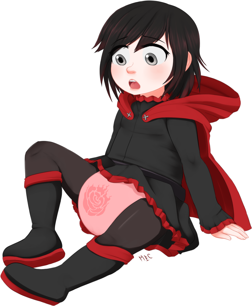 Contagious Magic - Ruby Rose - Rwby (936x1548), Png Download