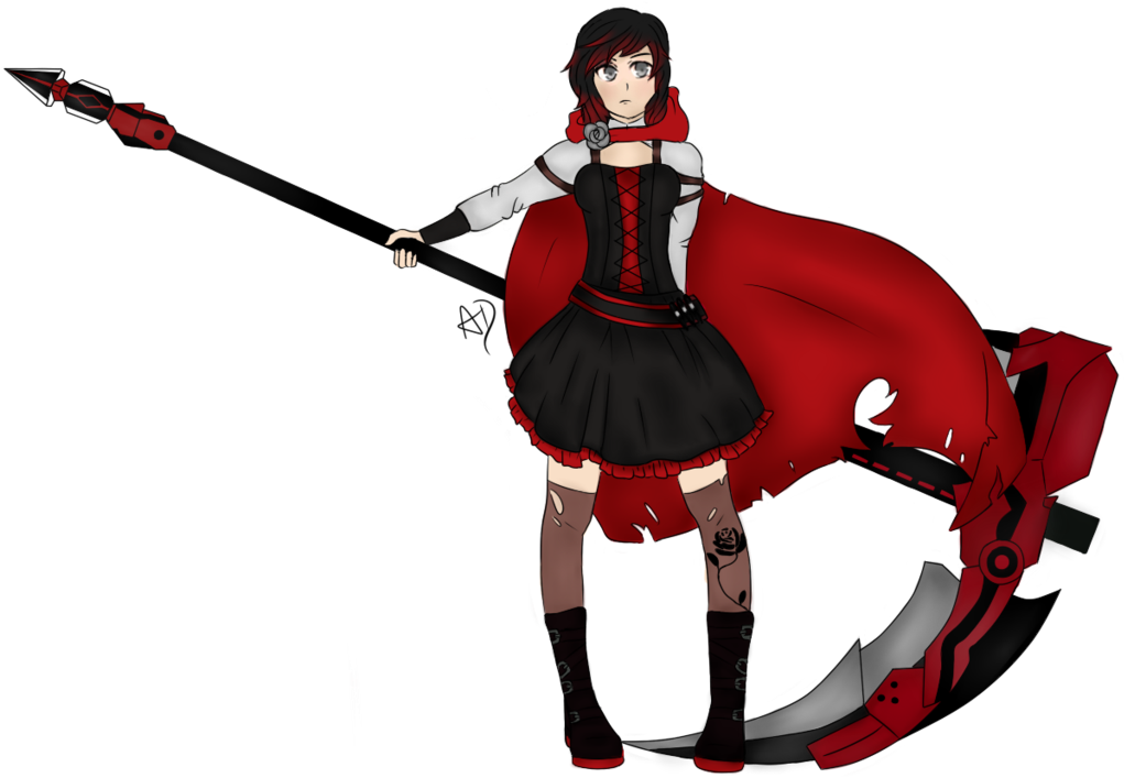 Ruby Rose By Absolutedespair - Rwby Ruby Rose Volume 4 Outfit (1024x718), Png Download