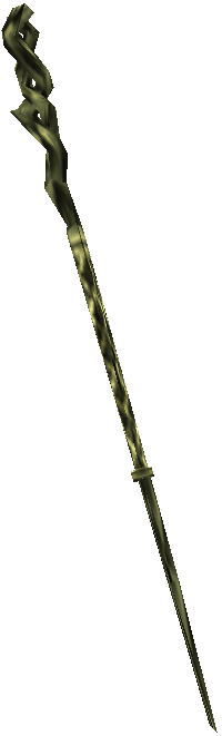 Manikin-oak Staff - Sword Clipart Png (200x661), Png Download