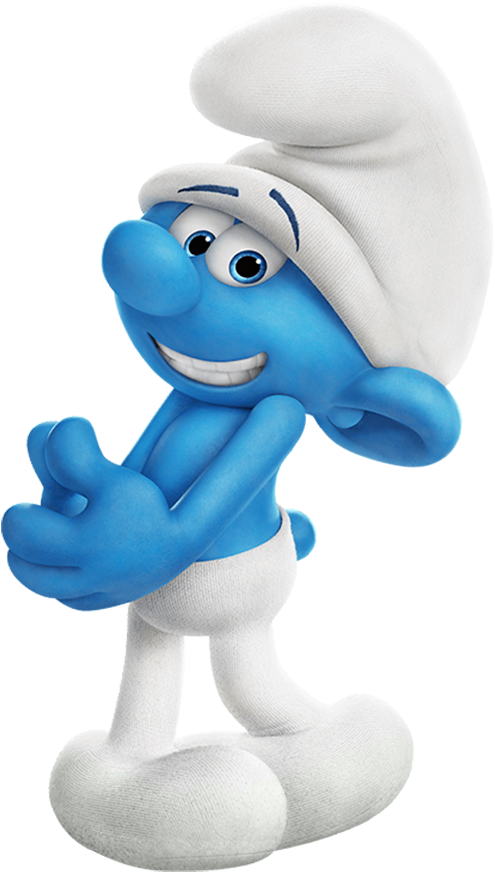 Clumsy Smurfs The Lost Village (522x890), Png Download