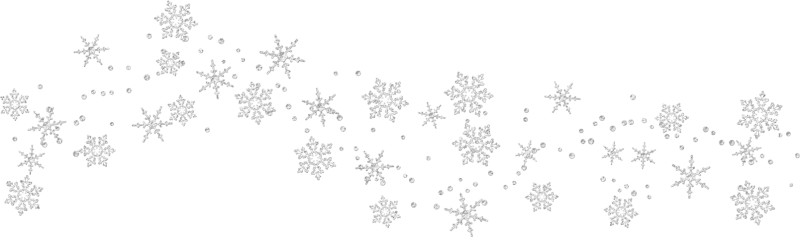 Pin Silver Snowflake Clipart - Snowflakes Transparent White Background (800x237), Png Download