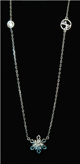 Snowflake Korean Style 925 Sterling Silver Necklace - 925 Sterling Silver (530x530), Png Download