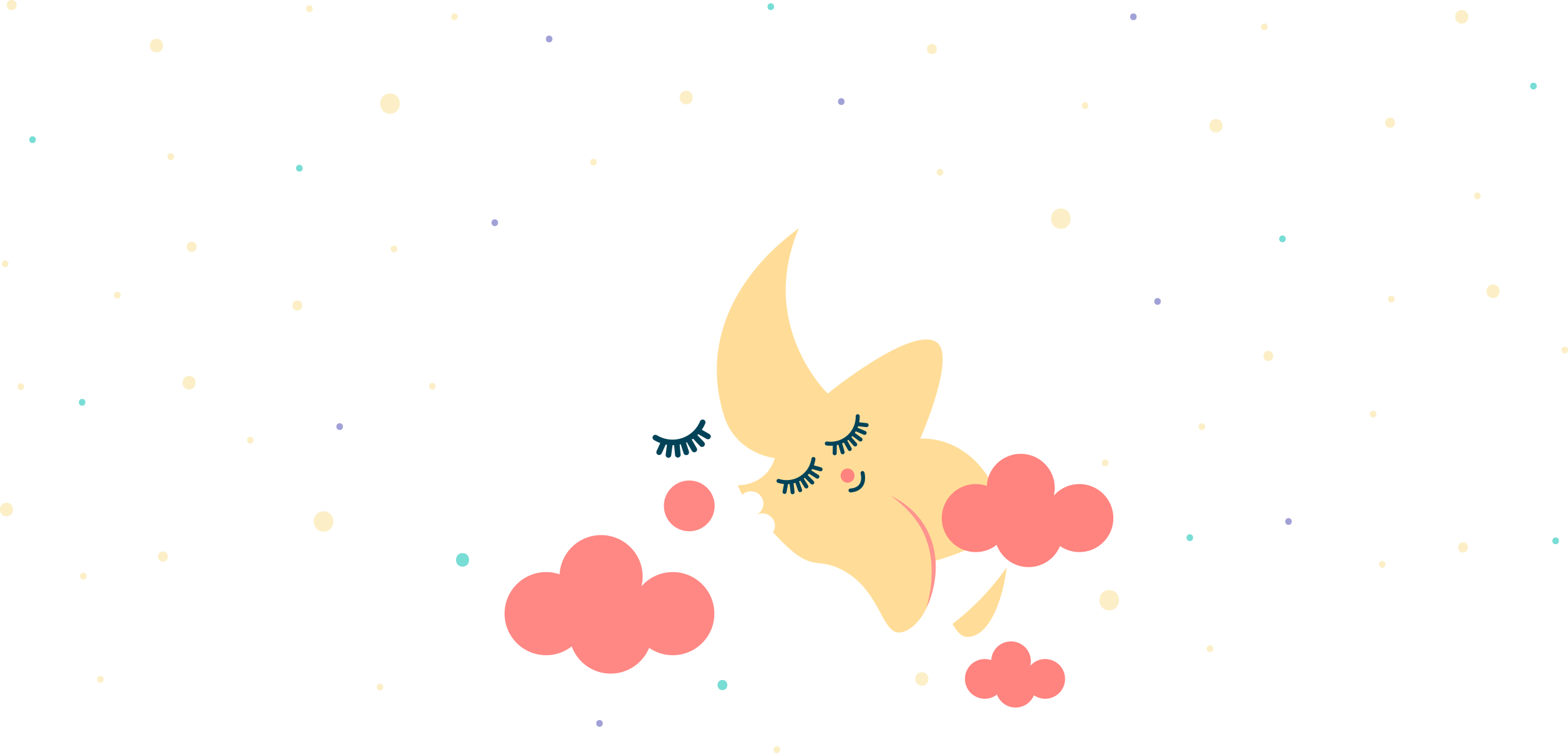 The Lost Sleep Calculator For Parents - Star Sleeping On Moon (2514x1208), Png Download