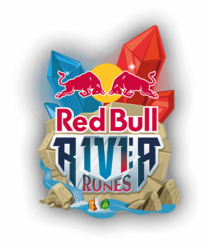 Red Bull River Runes One To Surpass Them All - Red Bull River Runes (415x487), Png Download