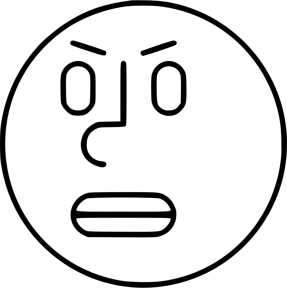 Anger Comments - Emoji (980x982), Png Download