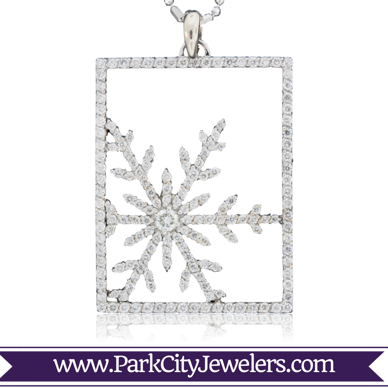 Boxed Snowflake Pendant - Elk Ivory Tooth Trophy Antler Ring (600x600), Png Download