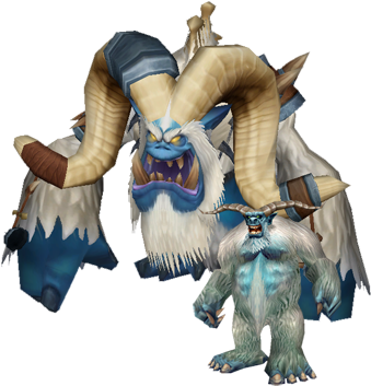 Yeti - World Of Warcraft Yeti (350x364), Png Download