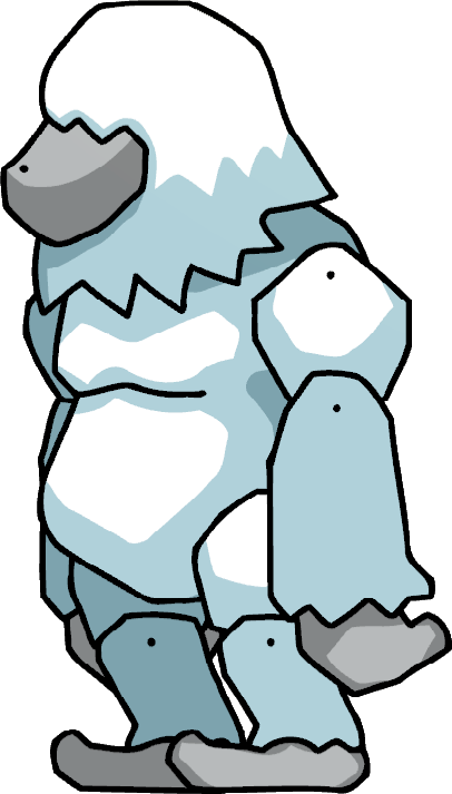 Scribblenauts Wiki Fandom Powered - Scribblenauts Yeti (406x713), Png Download
