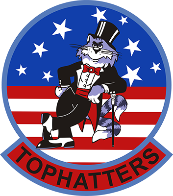 F 14 Tomcat Vf 14 Tophatters - Tomcat (353x400), Png Download