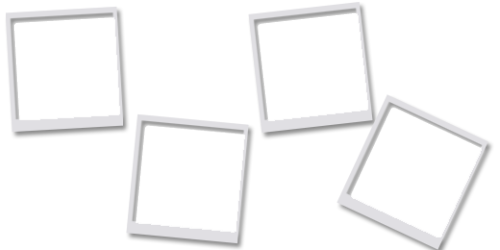Template - Frame Polaroid (500x250), Png Download