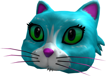 Cyan Kitty - Wikia (420x420), Png Download