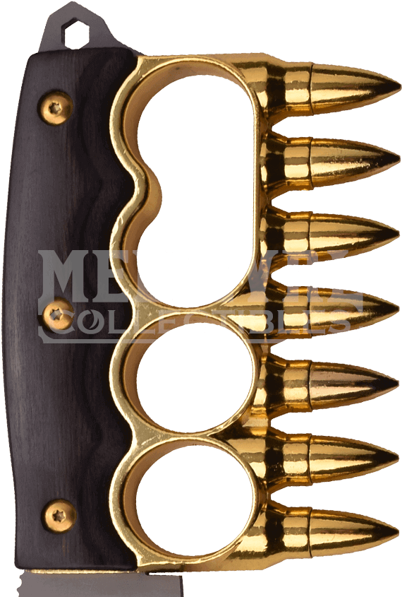 Item - Brass Knuckles With Bullets (850x850), Png Download