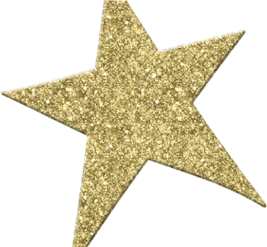 Sparkle Clipart North Star - Gold Glitter Star Png (640x480), Png Download