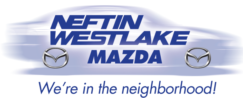 Neftin Mazda Logo - Neftin Westlake Mazda (1000x409), Png Download