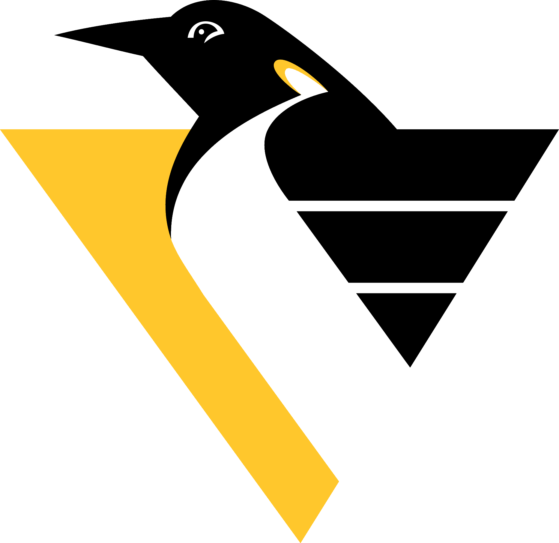 Image - Pittsburgh Penguins Vintage Logo (1864x1810), Png Download