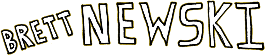 Brett Newski Text - Brett Newski (1000x248), Png Download