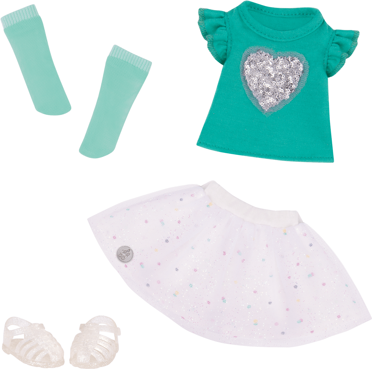 Sparkling With Style 14 Inch Doll Outfit T Shirt Glitter - Glitter Girls Sparkling With Style Outfit (1800x1800), Png Download