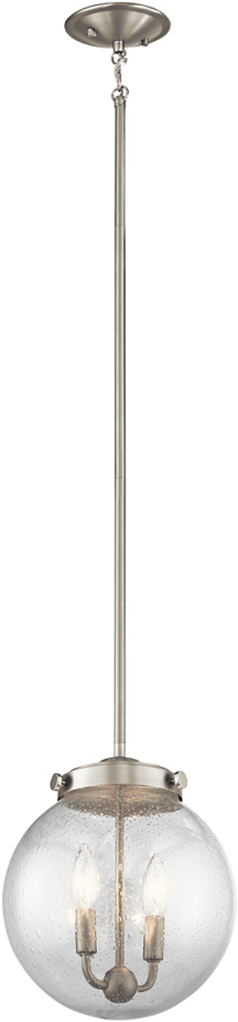 Nickel Pendant Light Brushed Nickel Lighting Brushed - Brushed Nickel Glass Globe Pendant (936x936), Png Download