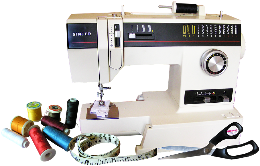 Quilting Machine With Thread - Singer Sewing Machine 1280 (960x609), Png Download