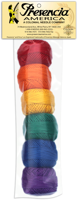 Perlé 08, 10gram Samplers - Perle Size 8-crayon Sampler-1 Pkg/6balls- All Cotton (700x700), Png Download
