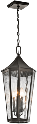 Wia - Kichler Rochdale 4-light Outdoor Hanging Lantern 49517oz (500x500), Png Download