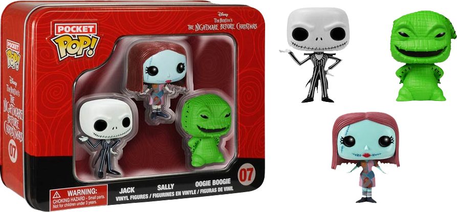 The Nightmare Before Christmas - Funko Pop Nightmare Before Christmas Set (893x416), Png Download