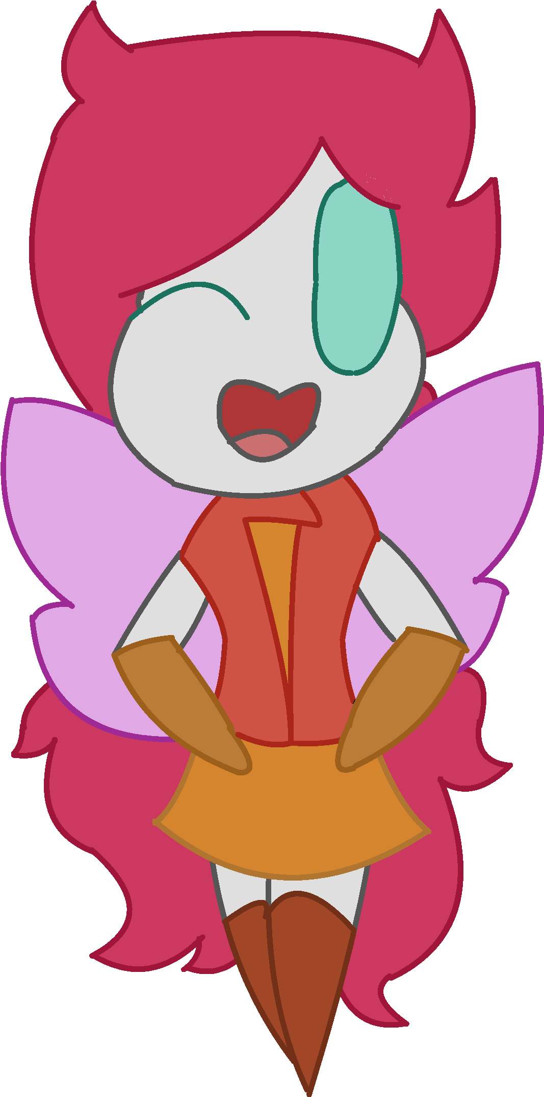 Minni Carrot Canyon - Clip Art (1100x2200), Png Download