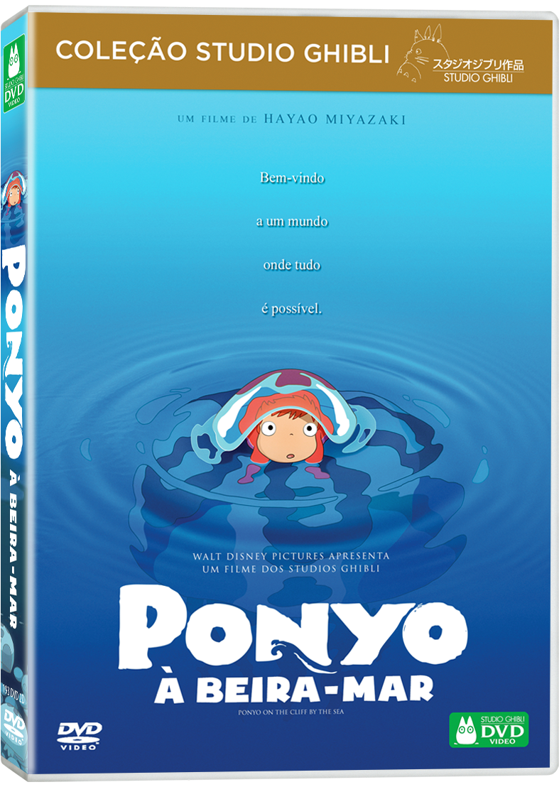 Ponyo Duração - Ponyo On The Cliff (945x1181), Png Download