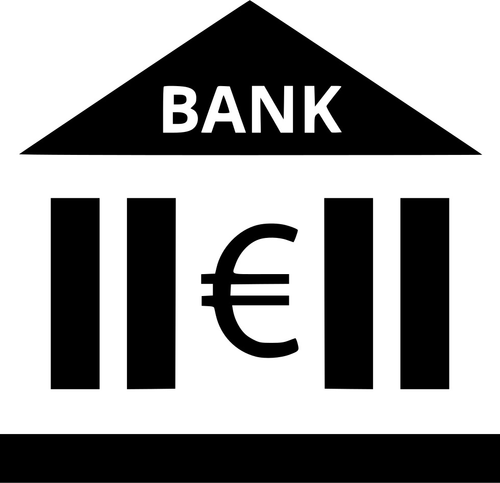 Euro Sign Bank Comments - Bank Branch Icon Png (980x948), Png Download