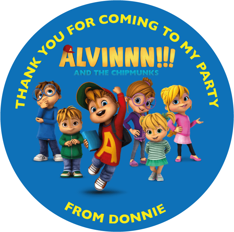 Jurassic World Clipart Alvin And The Chipmunks - Cialda Per Torta Alvin (580x580), Png Download