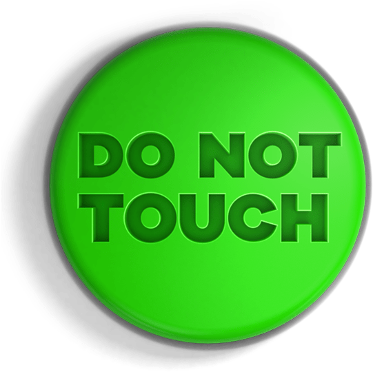 Nick Do Not Touch (600x600), Png Download