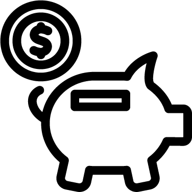 Piggy Bank - Money (376x376), Png Download