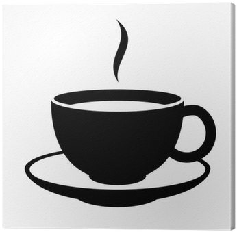 Simple Coffee Or Tea Cup Icon - 2 X Wi Fi Black Stickers Self Adhesive Window Decals (400x400), Png Download
