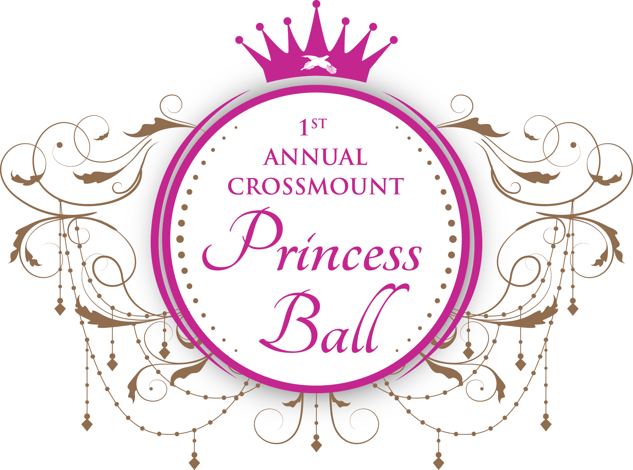 Crossmount Princess Ball - Makeup Queen Crown Princess Tiara Purse Pink (2100x1560), Png Download