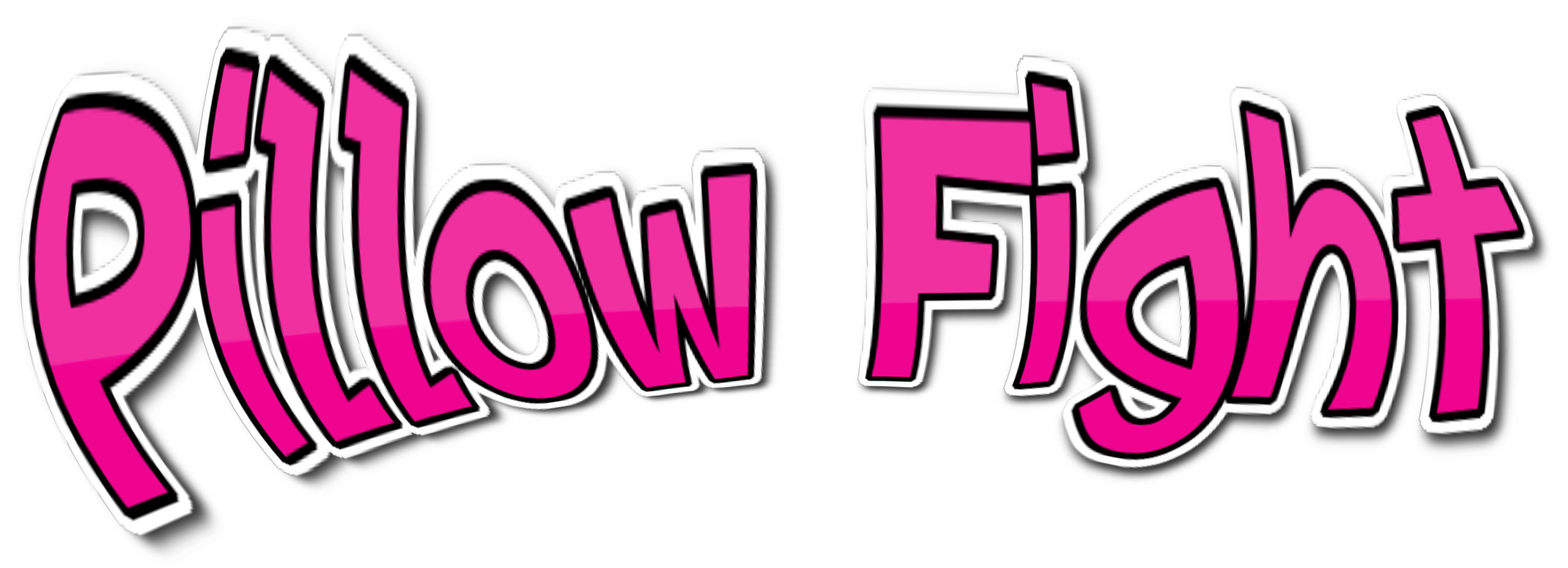 Pillow-fight - Pillow Fight (9133x2217), Png Download