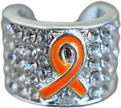 Orange Ribbon Stethoscope Charm - Orange Ribbon (619x619), Png Download