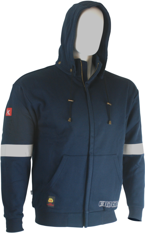 Sweatshirt Navy With Zipper And Detachable Hood Fr - Sweatshirt (685x1023), Png Download