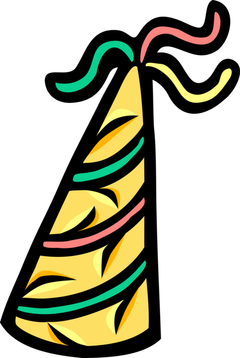 Vector Illustration Of Birthday Party Or New Years (469x700), Png Download