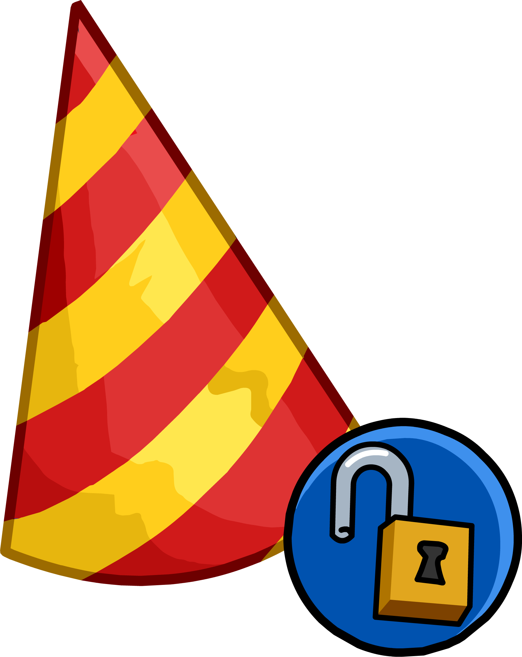 Party Hats - Club Penguin 11th Anniversary Hat (1754x2205), Png Download