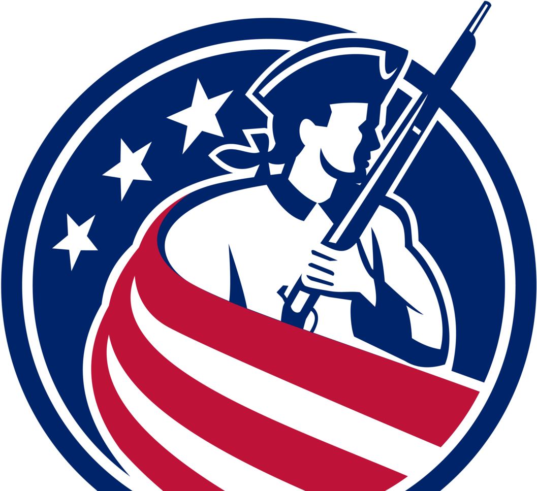 Patriot Stars Stripes Flag Usa Circ 4x - Patriots Icons (1600x1200), Png Download
