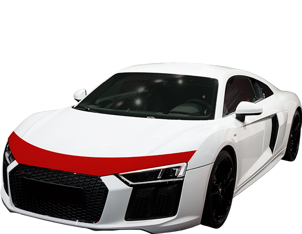 Partial-hood - Supercar (900x600), Png Download