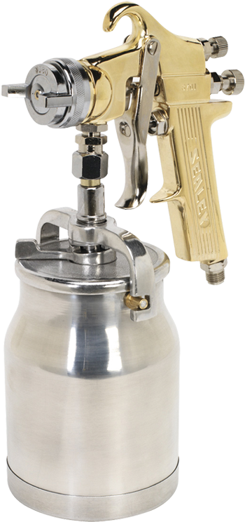 Sealey Suction Spray Gun Gold - Sealey S701 Spray Gun Professional Gold Series Suction (433x800), Png Download