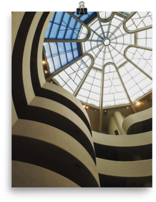 Blue Sky Guggenheim Poster - Solomon R. Guggenheim Museum (600x600), Png Download